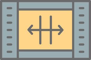 Resize Line Filled Light Icon vector
