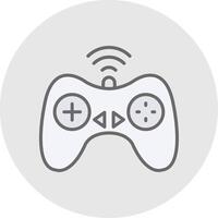 controlador línea lleno ligero icono vector