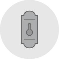 Handle Line Filled Light Icon vector