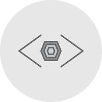 Bracket Line Filled Light Icon vector
