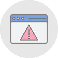 Access Denied Line Filled Light Icon vector