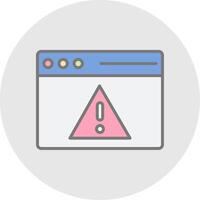 Access Denied Line Filled Light Icon vector