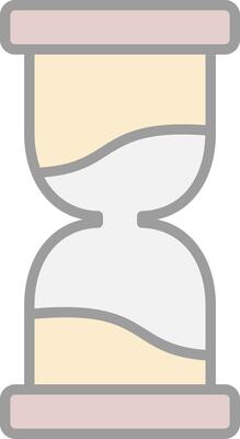 Sandglass Line Filled Light Icon