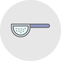 Sieves Line Filled Light Icon vector