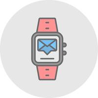 Messages Line Filled Light Icon vector