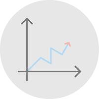 Line Filled Light Chart Line Filled Light Icon vector