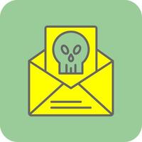 Spam Filled Yellow Icon vector