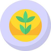 Farm Growth Flat Bubble Icon vector