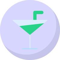 Welcome Drink Flat Bubble Icon vector