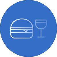 Fast Food Flat Bubble Icon vector