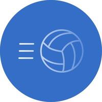 Volley Ball Flat Bubble Icon vector