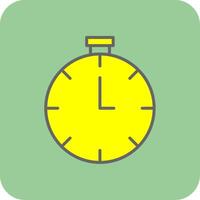 Timer Filled Yellow Icon vector