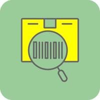 Post Tracking Filled Yellow Icon vector