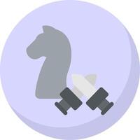 Swords Flat Bubble Icon vector