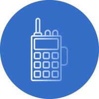 Walkie Talkie Flat Bubble Icon vector