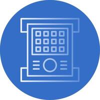 Field Controller Flat Bubble Icon vector