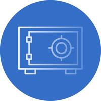 Safebox Flat Bubble Icon vector