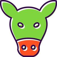 Cow filled Design Icon vector