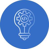 Idea Flat Bubble Icon vector