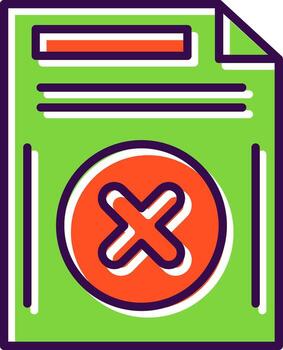 Eliminar botón lleno diseño icono vector