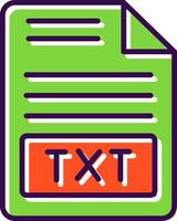 Text File filled Design Icon vector