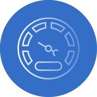 Gauge Flat Bubble Icon vector