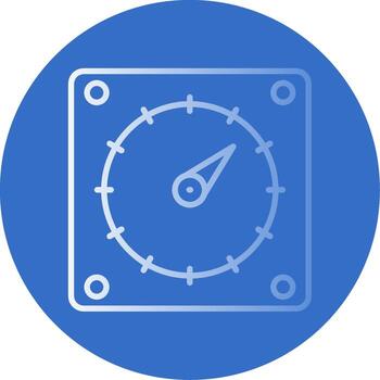 Timer Flat Bubble Icon vector