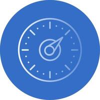 Timer Flat Bubble Icon vector