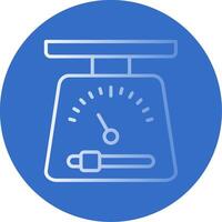 Scales Flat Bubble Icon vector