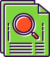 Files filled Design Icon vector