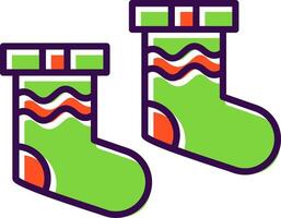 Socks filled Design Icon vector