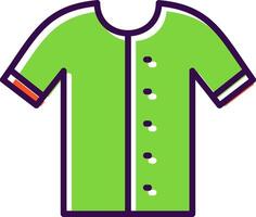 Shirt filled Design Icon vector