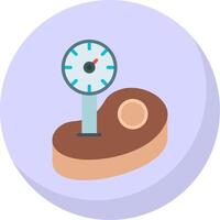 Thermometer Flat Bubble Icon vector