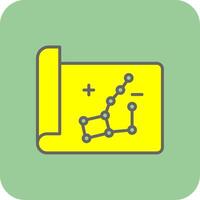 Constellation Filled Yellow Icon vector