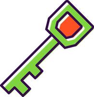 Key filled Design Icon vector