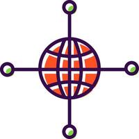 Networking filled Design Icon vector