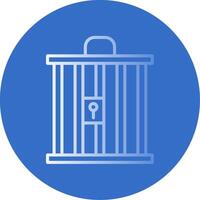 Cage Flat Bubble Icon vector