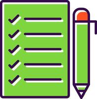 Task List filled Design Icon vector