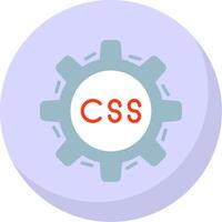 css codificación plano burbuja icono vector