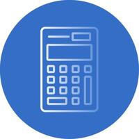 Calculator Flat Bubble Icon vector