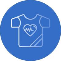 shirt Flat Bubble Icon vector