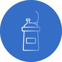 Protein Shake Flat Bubble Icon vector