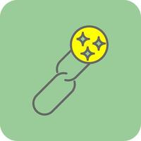 Clean URL Filled Yellow Icon vector