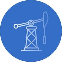 Fossil Fuels Flat Bubble Icon vector