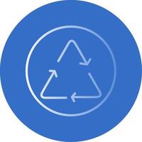 Recycle Flat Bubble Icon vector