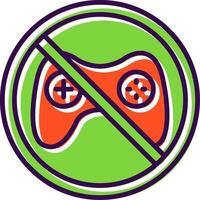 Prohibited Sign filled Design Icon vector