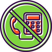 Prohibited Sign filled Design Icon vector