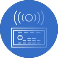 Sound System Flat Bubble Icon vector