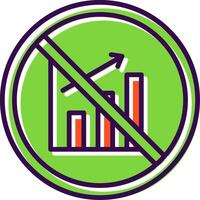 Prohibited Sign filled Design Icon vector