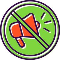 Prohibited Sign filled Design Icon vector